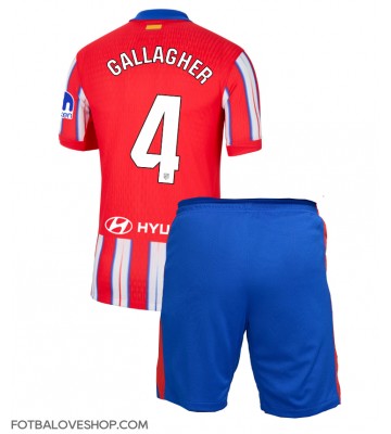 Atletico Madrid Conor Gallagher #4 Dětské Domácí Dres 2024-25 Krátký Rukáv (+ trenýrky)